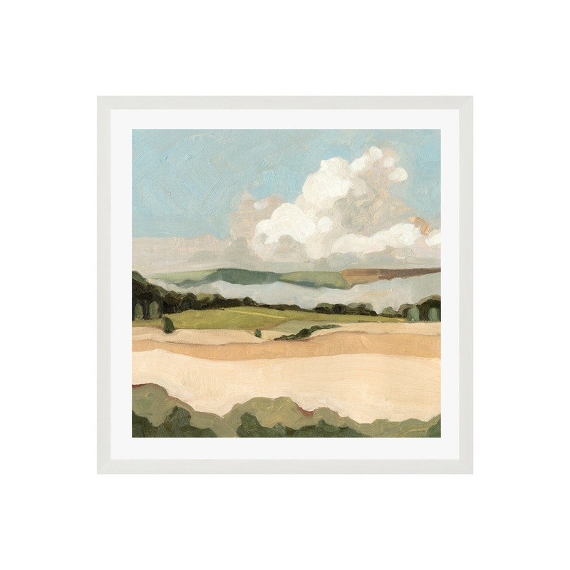 Cumulus Landscape II by Emma Scarvey – Picture Frame Painting Sand & Stable Frame Color: White Size: 12″H x 8″W