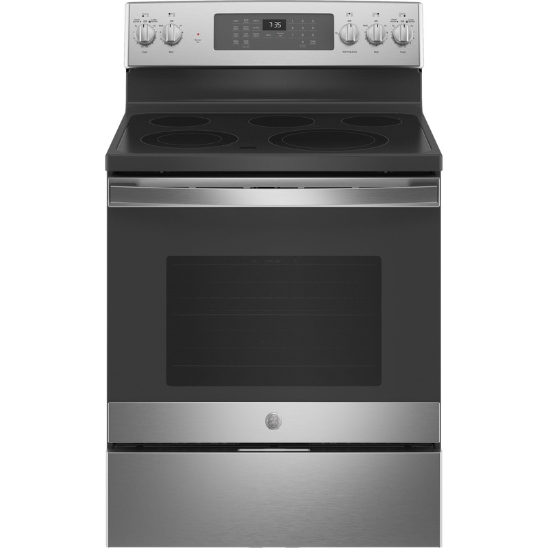 GE 30″ Free-Standing Electric Convection Range with No Preheat Air Fry