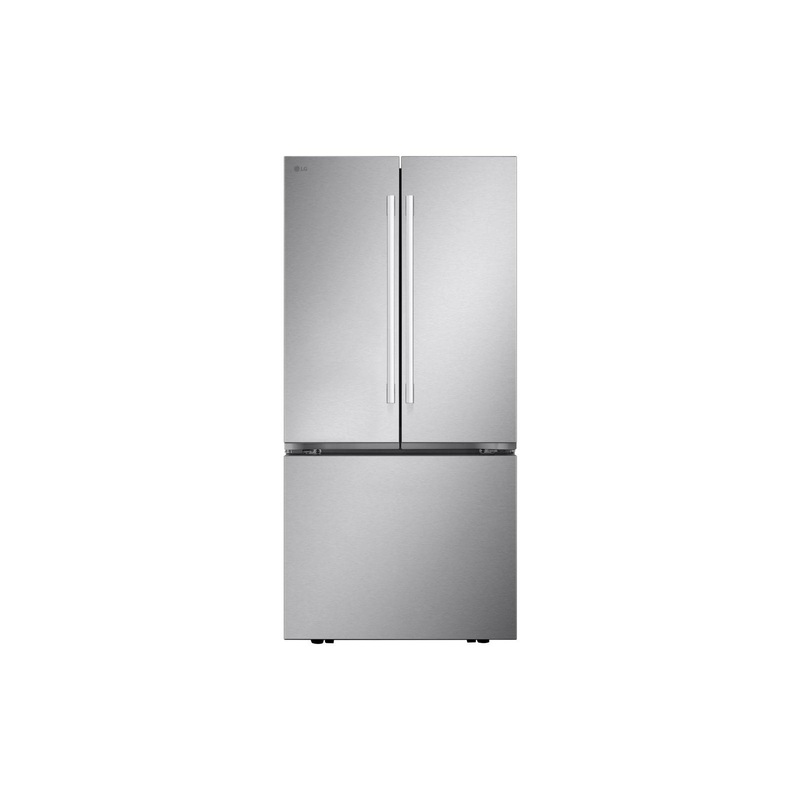 Lg LF25H6200S 25 Cu.Ft. 3-Door French Door Refrigerator With New Hybrid Handle Design