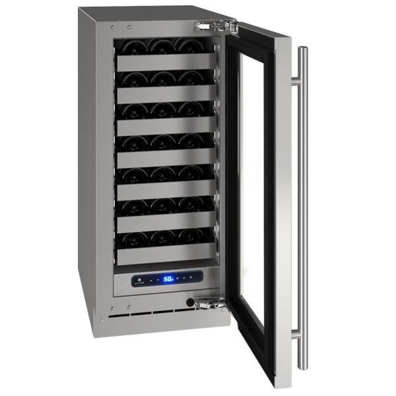 U-Line UHWC515SG41A Hwc515 15″ Wine Refrigerator With Stainless Frame Finish and Right-hand Hinge Door Swing and Lock (115 V/60 Hz)