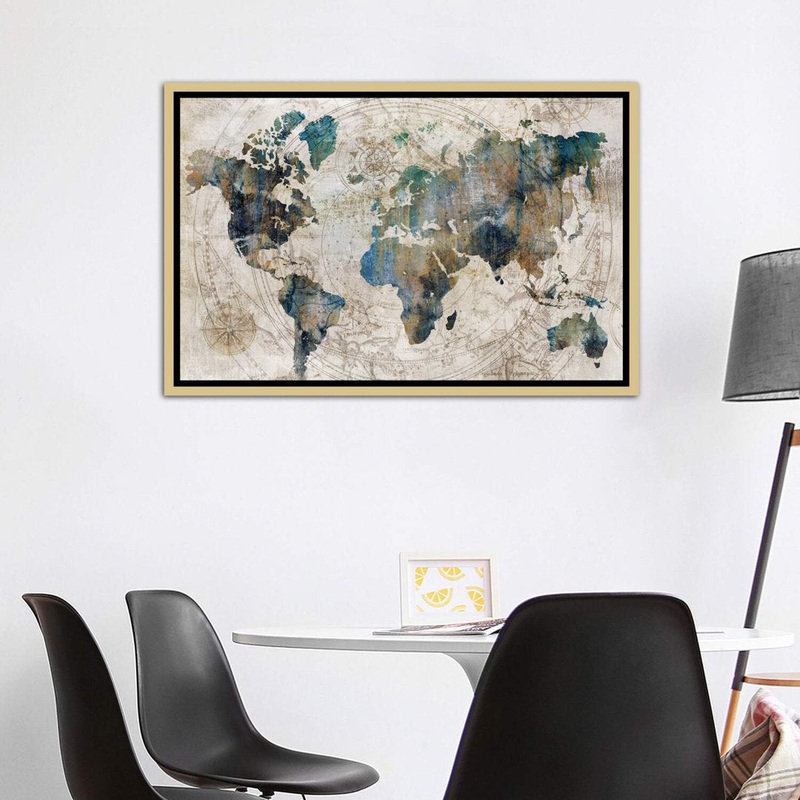 Celestial Map by Isabelle Z – Painting Print The Twillery Co. Size: 40″ H x 60″ W x 1.5″ D Format: Gold Framed Canvas
