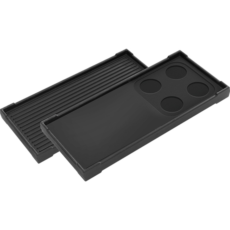 Forzacucina FAGP Double-Sided Cast Iron Griddle + Grill Plate