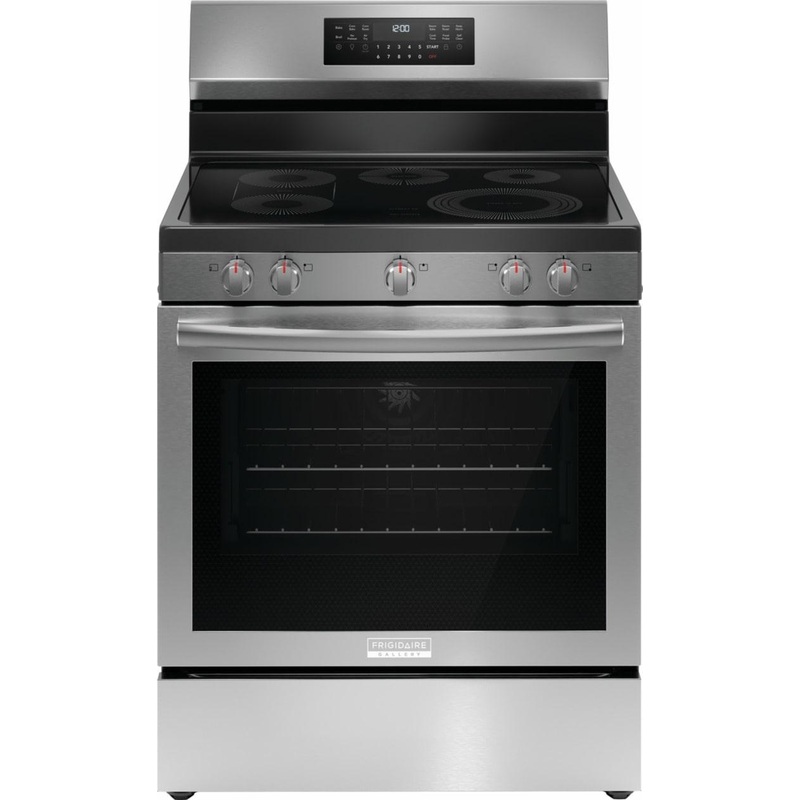 Frigidaire GCRE3060BF 30″ Rear Control Electric Range with Total Convection
