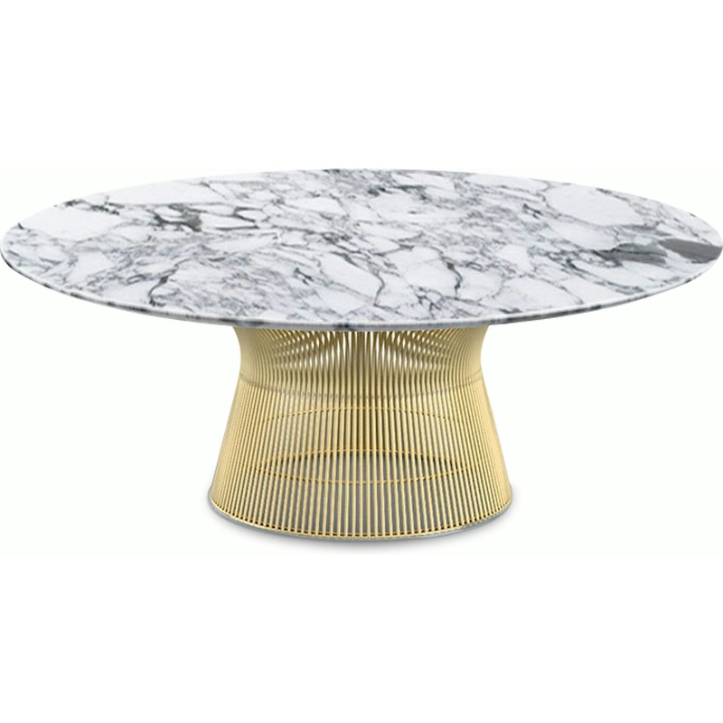 Platner Coffee Table – 42″ in Gold