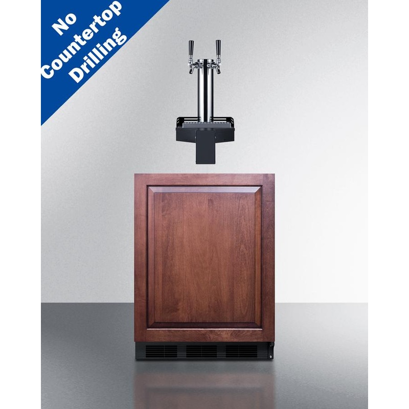 Summit SBC58BLIFFLTWCFADALHD 24″ Wide Built-In Floating Tap Cold Brew Kegerator, Ada-Compliant