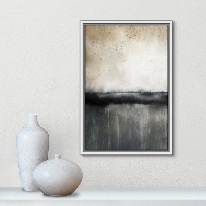 Sunset by Kimberly Allen Print Joss & Main Size: 19.5″ H x 13.5″ W x 2″ D Format: White Framed Canvas