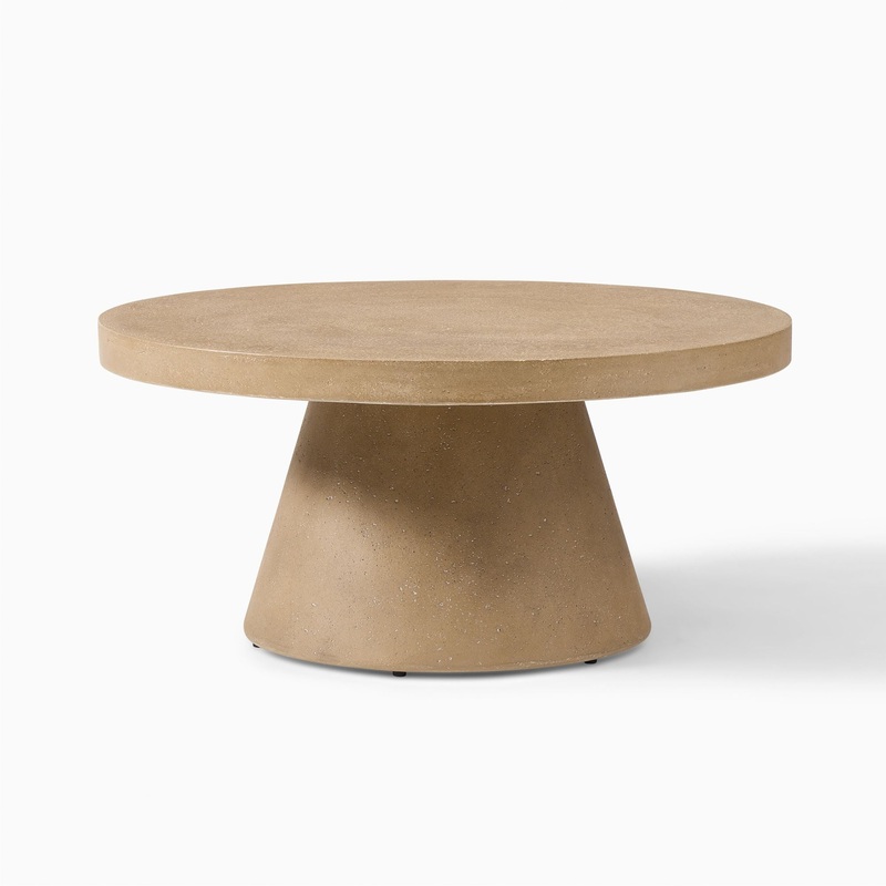 Textured Concrete Outdoor Coffee Table