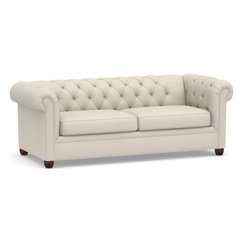 Chesterfield Roll Arm Upholstered Queen Sleeper Sofa