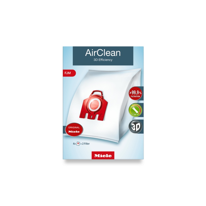 Miele FJMAIRCLEAN3D Airclean 3D Efficiency Fjm Dustbags – Ensures That Dust Picked Up Stays Inside The Machine.