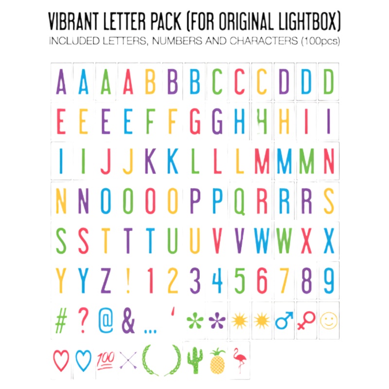 Vibrant Letter Pack (Original/Vintage/Marquee)