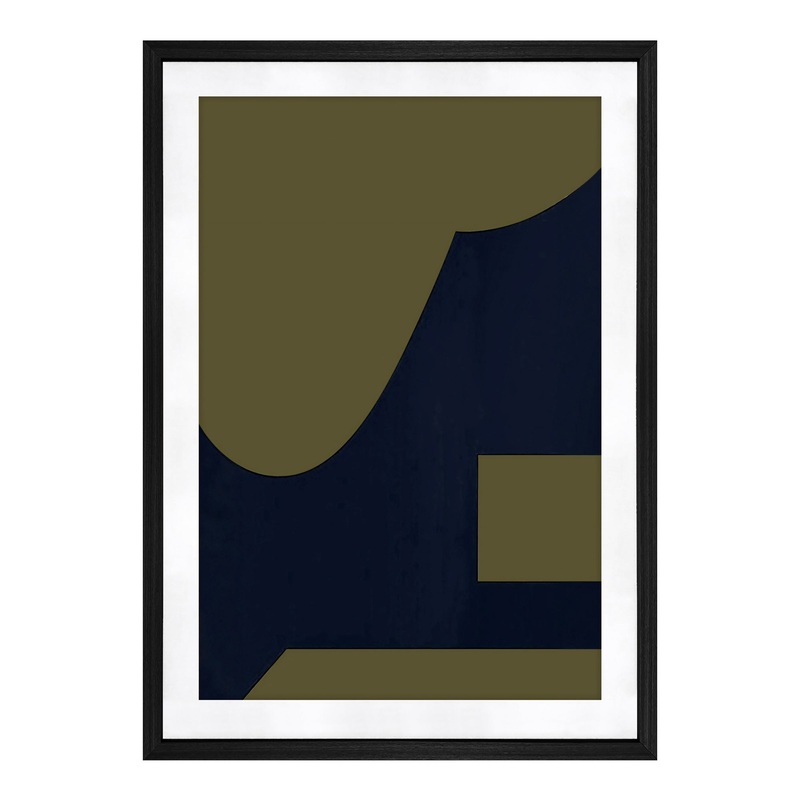 Vintage Abstraction Tempered Glass Artwork