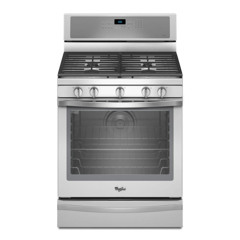 Whirlpool WFG715H0EH 5.8 Cu. Ft. Freestanding Gas Range with AquaLift Self-Cleaning Technology