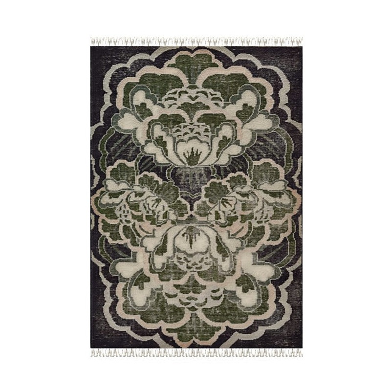 Allure Green Hand Knotted Rug 6’X9′