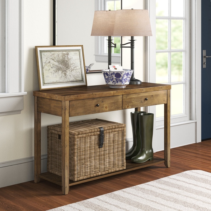 Bleckley 46″ Console Table Three Posts