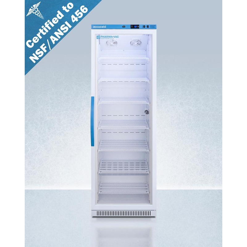 Summit ARG15PV456 15 CU.FT. Upright Vaccine Refrigerator, Certified To Nsf/ansi 456 Vaccine Storage Standard