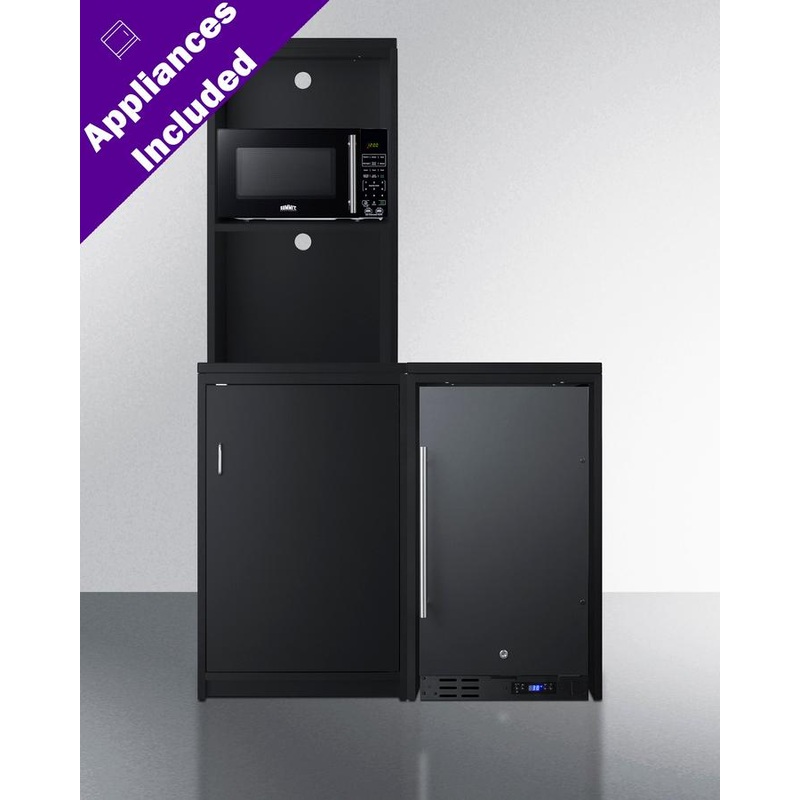 Summit CWSUITE43R 43″ Wide Casework Suite With Refrigerator and Microwave, ADA Height