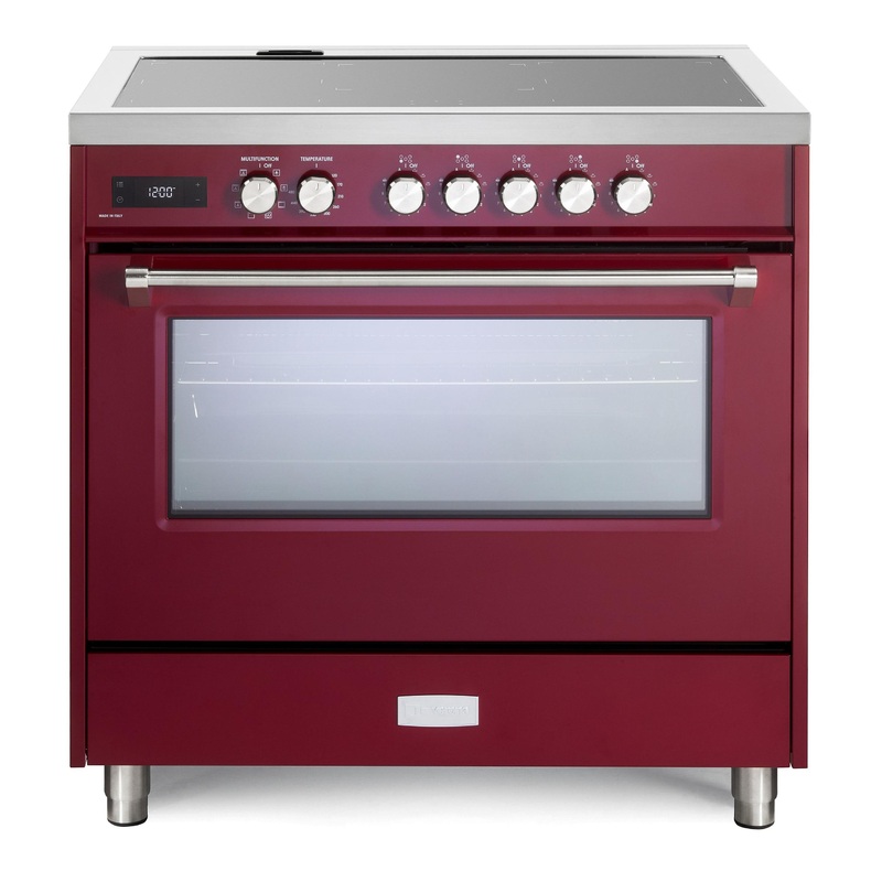 VUFSIE365BU Verona Ultima 36″ Induction Range – Burgundy