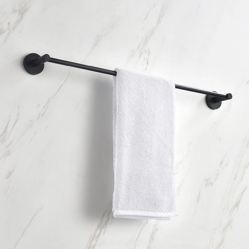 24″ Wall Mounted Towel Bar KIBI Finish: Matte Black