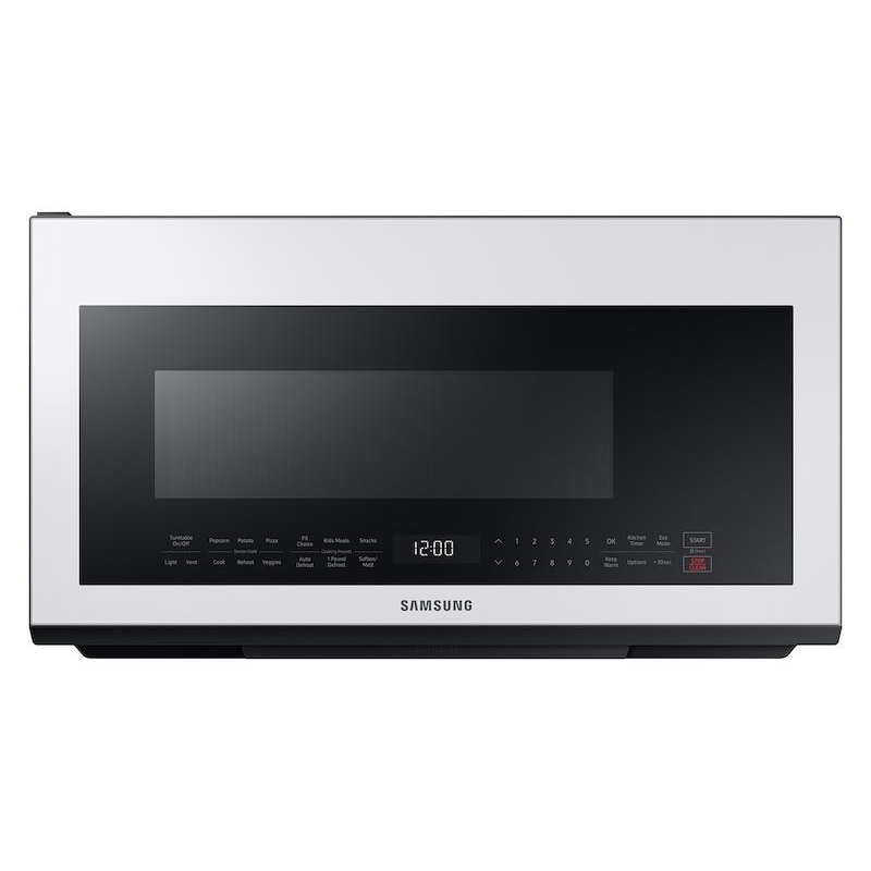 Samsung Bespoke Over-the-Range Microwave 2.1 cu. ft. with Sensor Cooking in White Glass