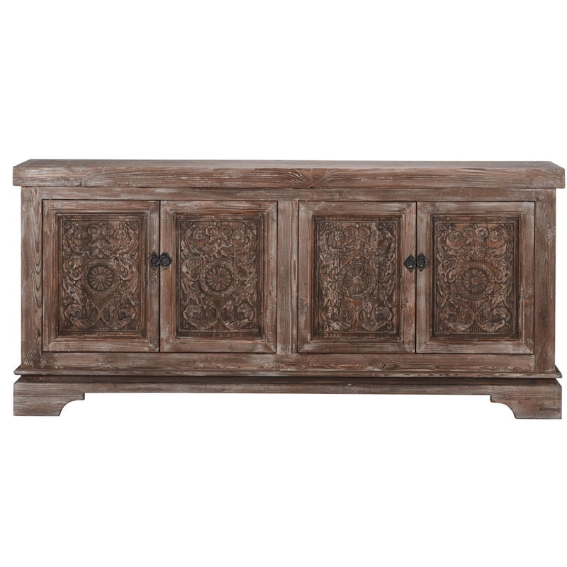 Aliana 82″ Wide Pine Wood Sideboard Langley Street