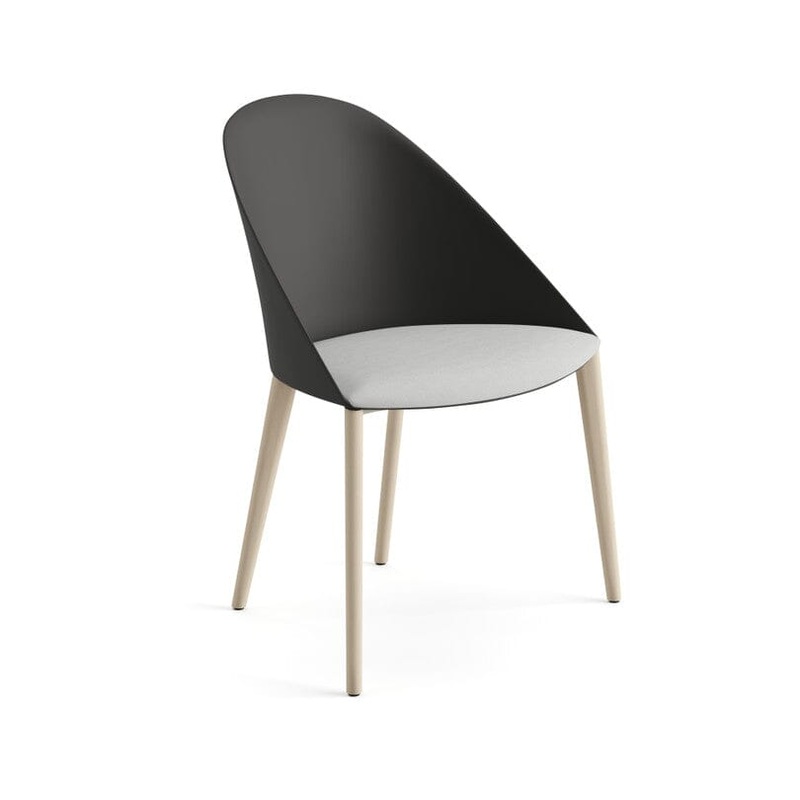 Cila Chair With Timber Oak Four-leg Base