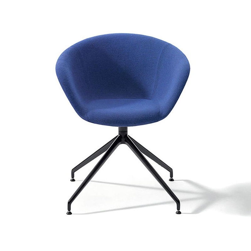 Duna 02 Trestle Base Chair With Full Upholstery