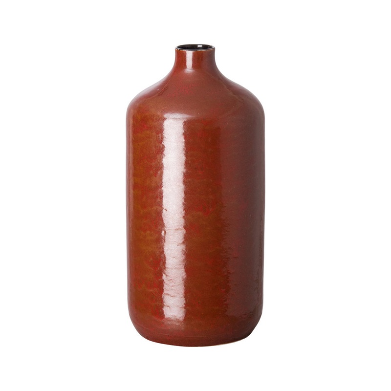 Steger Red/Black 17” Indoor / Outdoor Ceramic Jar Dakota Fields