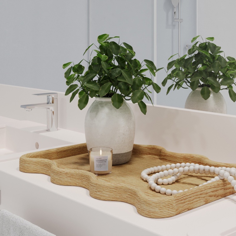Whimsical Geometric Serving Tray – XL