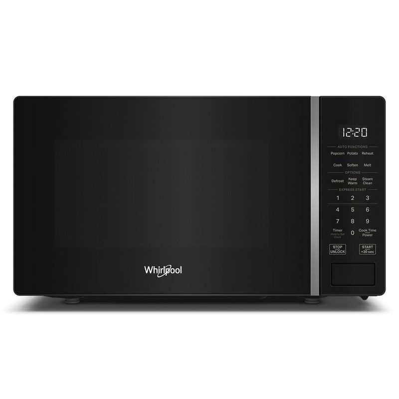 Whirlpool WMCS3018RB 0.7 cu. ft. Black Countertop Microwave With Steam Clean – 700 watt