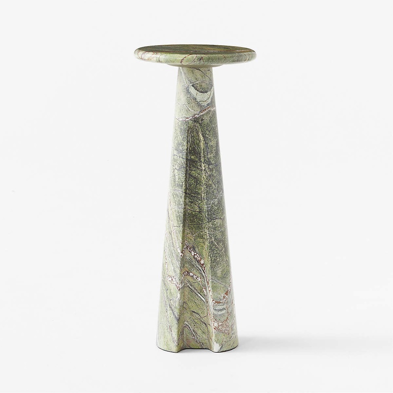 Ciccio Green Marble Side Table