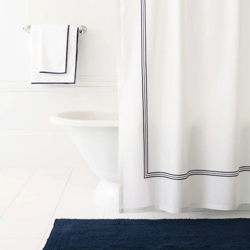 Trio Cotton Single Shower Curtain 72″