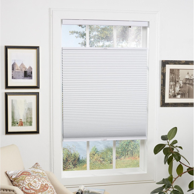 1 inch Cordless Semi-Sheer Light Filtering Top Down Bottom Up Cellular Shade Symple Stuff Blind Size: 37.5″W x 64″L Finish: Gray Cloud