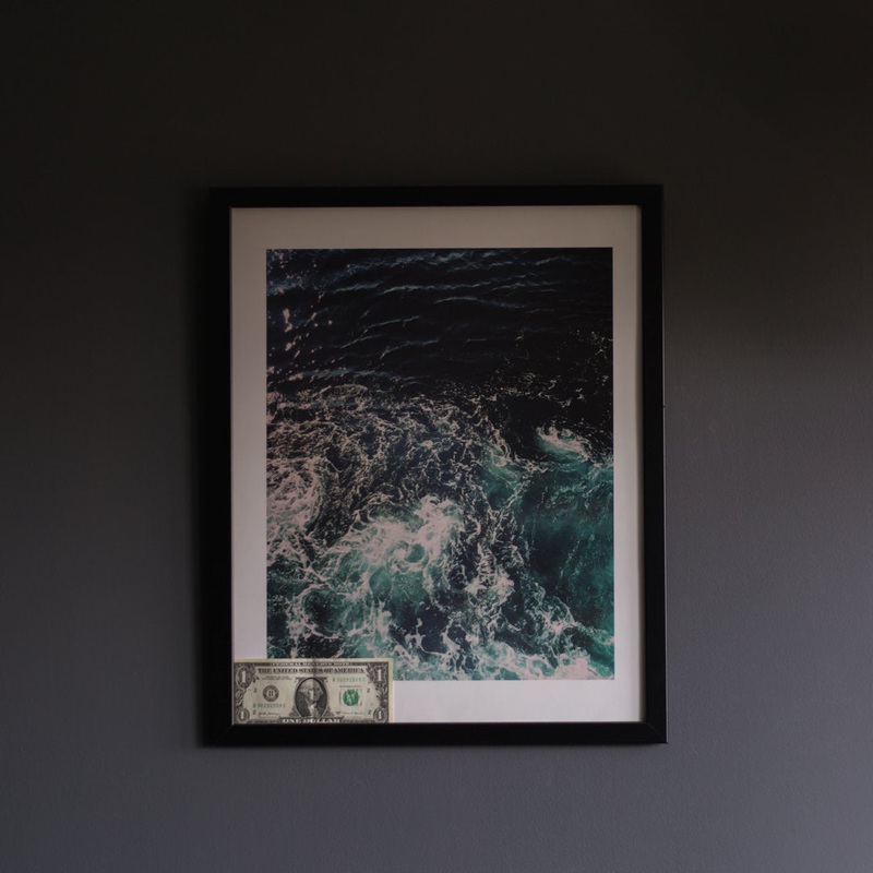 Barreneche Picture Frame Latitude Run Color: Black Picture Size: 34″ x 39″