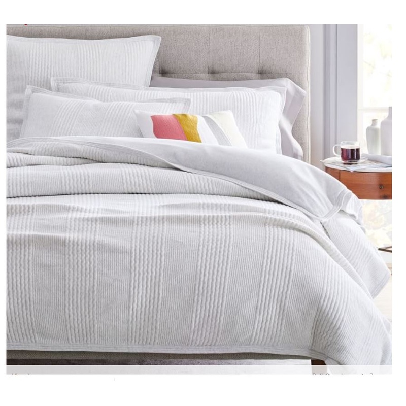 Cotton Cloud Jersey Duvet Cover and Shams  King Cal