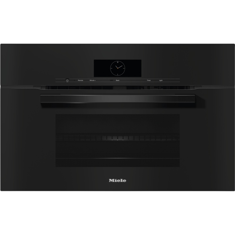 Miele H7870BMOB H 7870 Bm Obsidian Black – 30″ Compact Speed Oven In A Perfectly Combinable Design With Automatic Programs And Roast Probe.