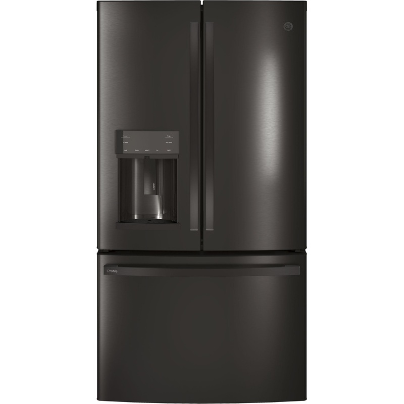 PYE22KBLTS GE Profile ENERGY STAR 22.1 Cu. Ft. Counter-Depth French-Door Refrigerator with Hands-Free AutoFill