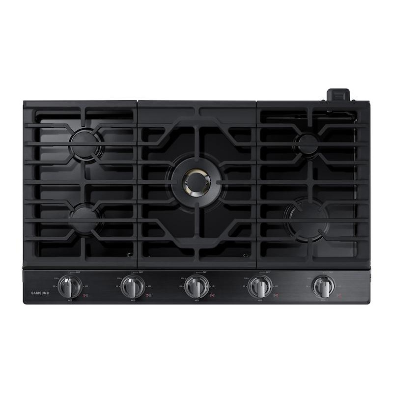Samsung NA36N7755TG 36″ Smart Gas Cooktop with 22K BTU Dual Power Burner in Black Stainless Steel