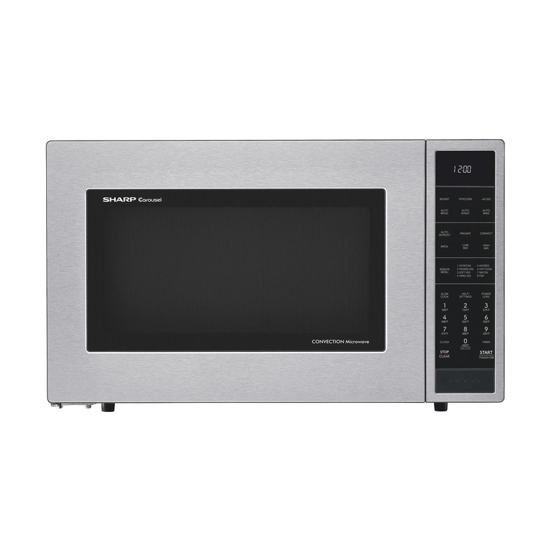 Sharp SMC1585KS Sharp 1.5 Cu. Ft. 900W Stainless Steel Convection Countertop Microwave Oven
