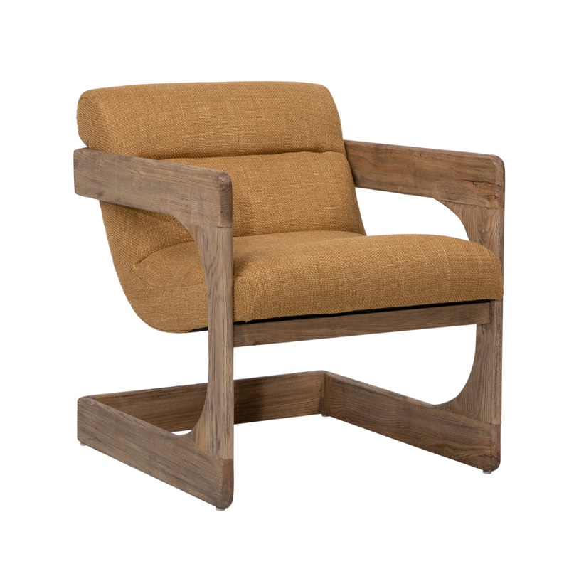 Vibrant Whimsy Sitting Stool in Warm Mustard