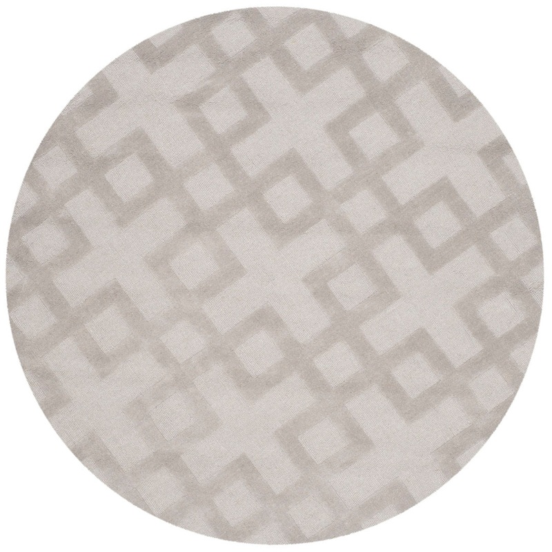 Bradlee Hand Loomed Wool Geometric Rug Mercer41 Rug Size: Round 5′