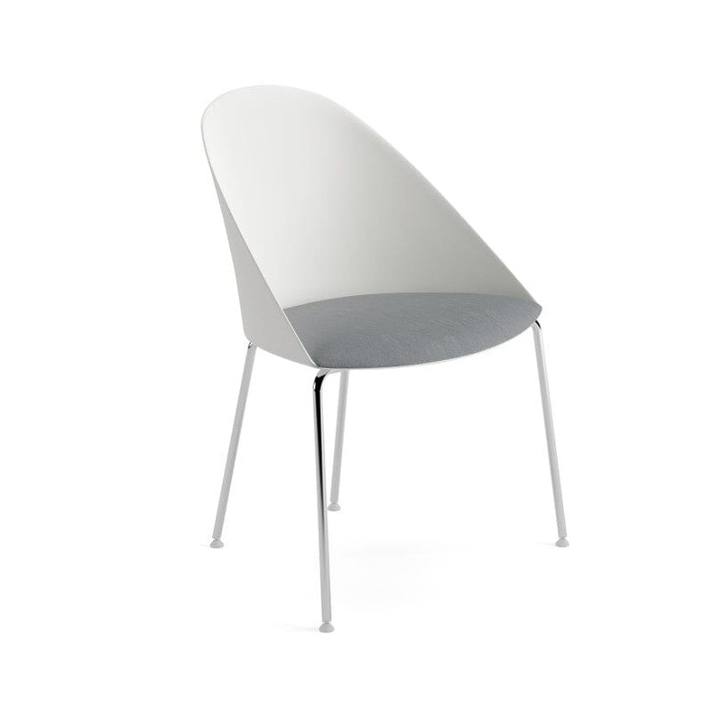 Cila Plastic Upholstered Seat Pad With 4-Leg Base