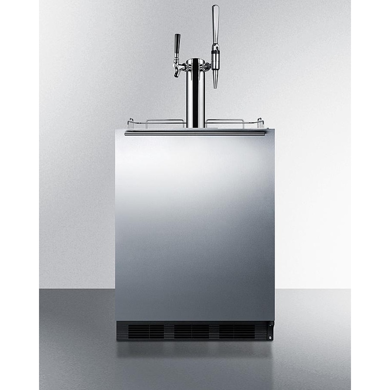 Summit SBC58BLBIADACMTWIN 24″ Wide Built-in Coffee Kegerator, ADA Compliant