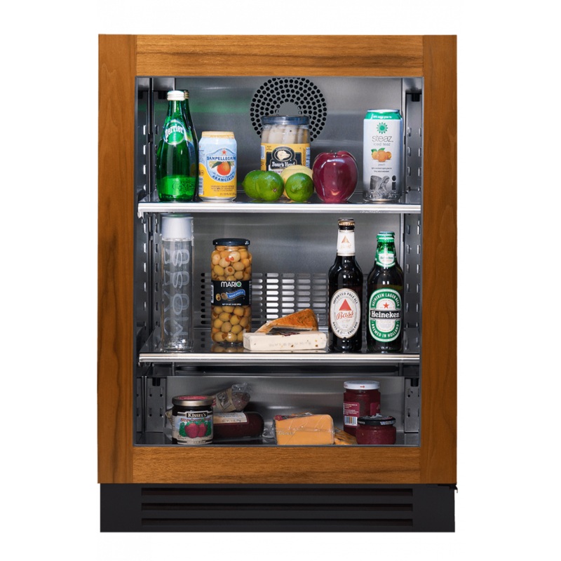 True Residential TURADA24LGAO 24 Inch Overlay Glass Door Left Hinge Ada Height Undercounter Refrigerator
