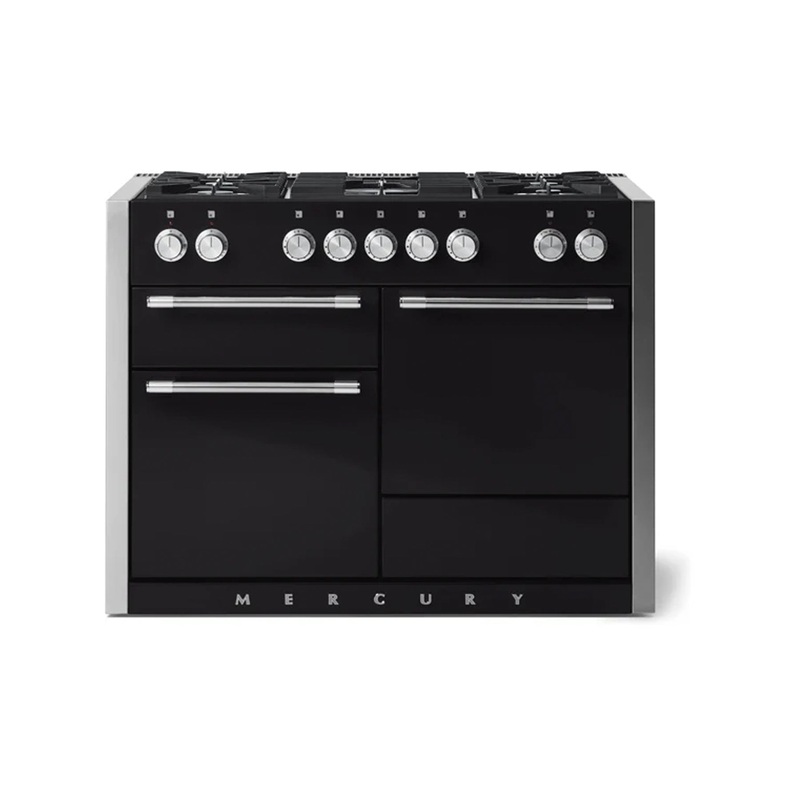 AGA Mercury AMC48DF-ABL 48″ Matte Black Dual Fuel Range