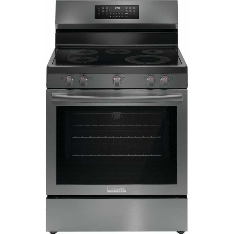 Frigidaire GCRE3060BD Frigidaire Gallery 30″ Rear Control Electric Range With Total Convection