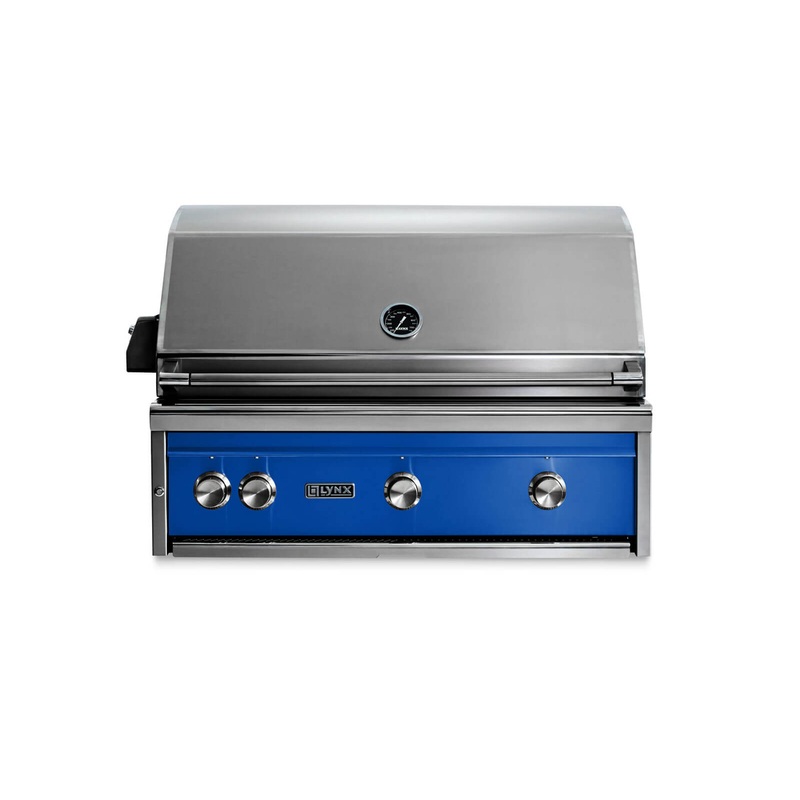 Lynx L36TRPBNG 36″ Built-In Grill – 1 Trident W/ Rotisserie – Pacific Blue
