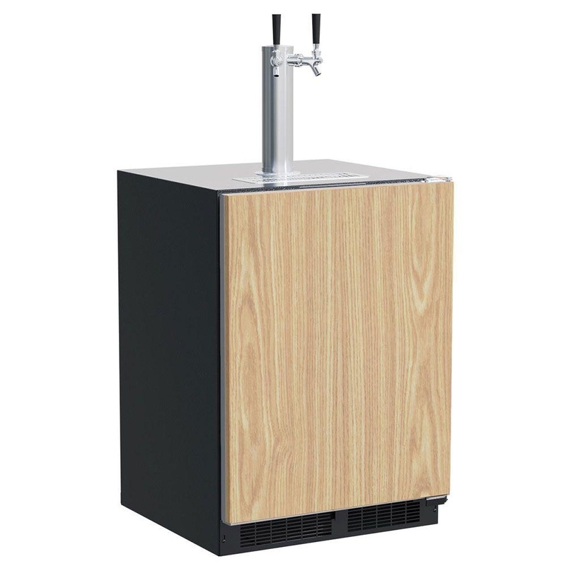Marvel MLKR224ISB1A 24-In Built-In Dispenser With Twin Beer & Beverage Tap With Door Style – Panel Ready, Dispenser Type – Twin Beer