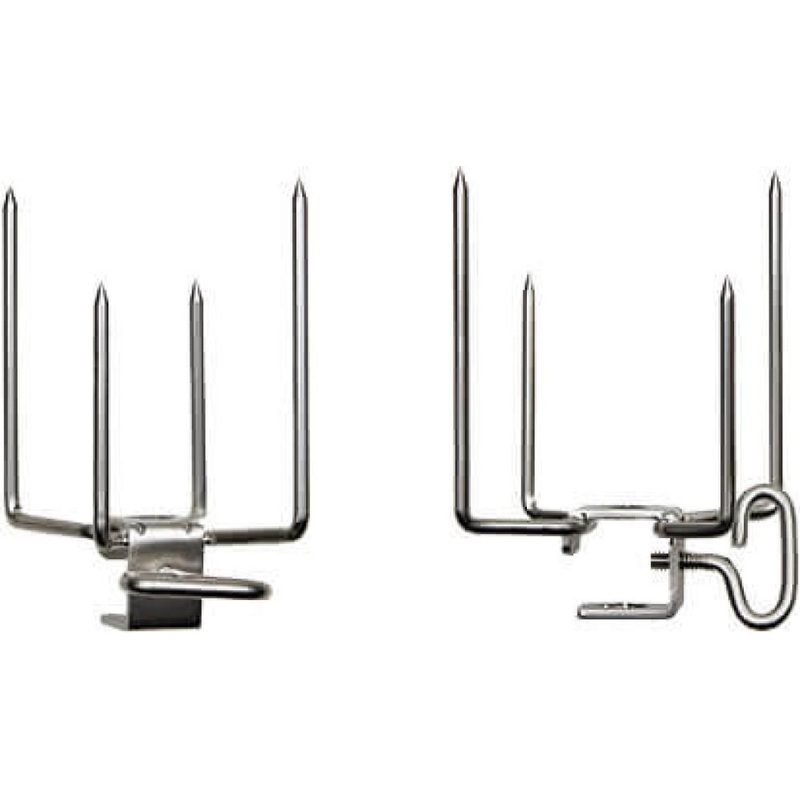 Napoleon Bbq 69001 Commercial Quality Rotisserie Forks Four Prongs, Set of Two