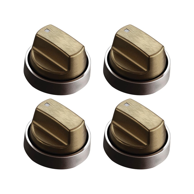 Wolf 9056357 30″ Professional Gas Cooktop Brushed Brass Knob Kit