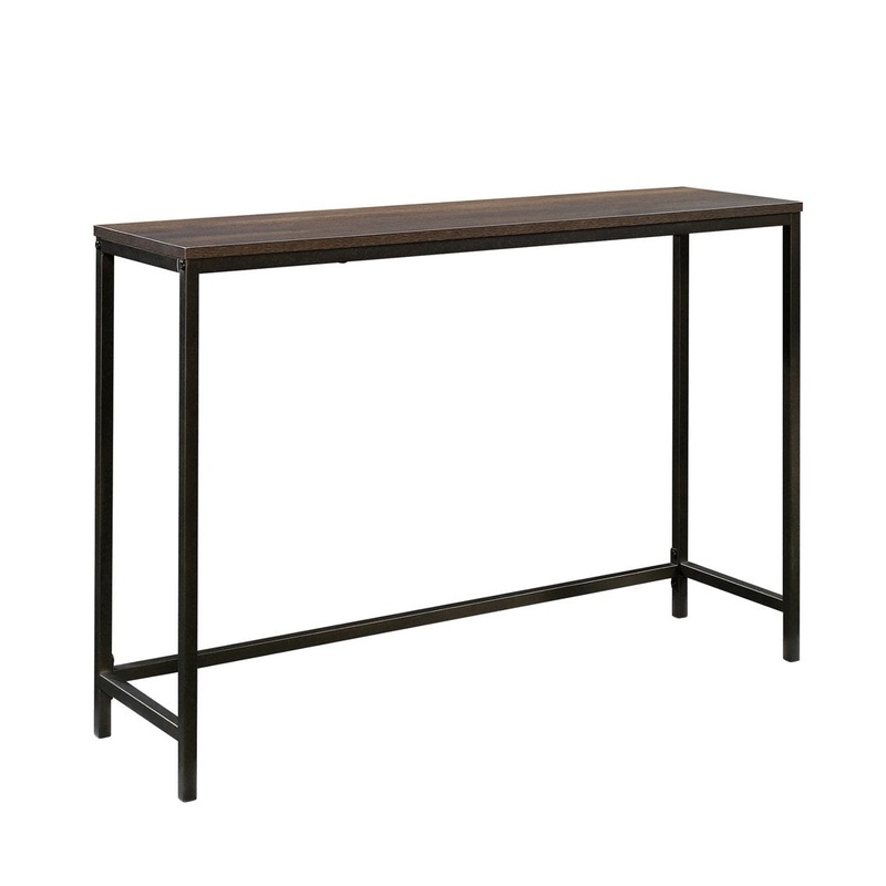 Arturs 41.5″ Console Table 17 Stories Table Top Color: Smoked Oak